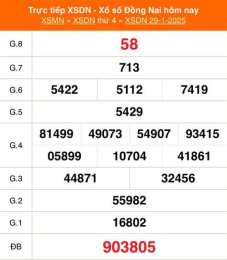 giao diện app kết quả xổ số đồng nai ngày 29 tháng 7
