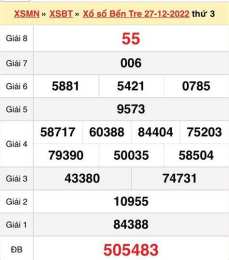 giao diện app kết quả xổ số tỉnh bến tre