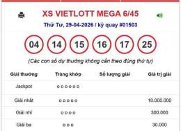 giao diện app so xo vietlott hom nay 6/45