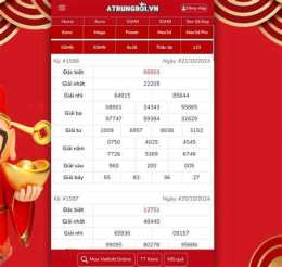 giao diện app vé xổ số miền bắc