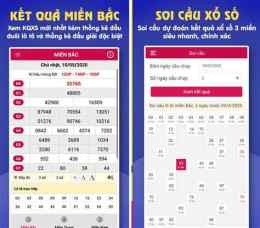 giao diện app xem xổ số thứ hai