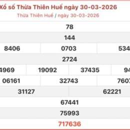 kết quả xổ số huế 30 ngày