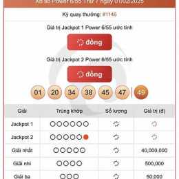 kết quả xổ số power 655