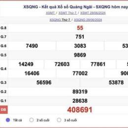 quả xổ số thứ bảy hàng tuần