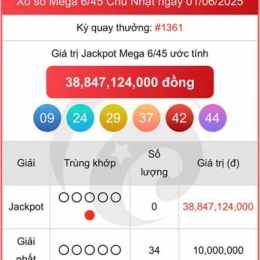 xổ số 6/45 hôm nay