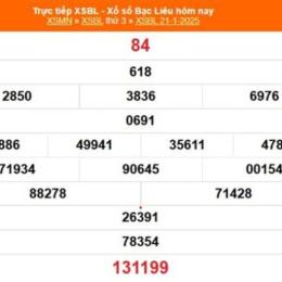 xổ số bạc liêu ngày 21 tháng 10 năm 2025