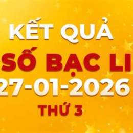 xổ số bạc liêu ngày 27 tháng 1 năm 2026