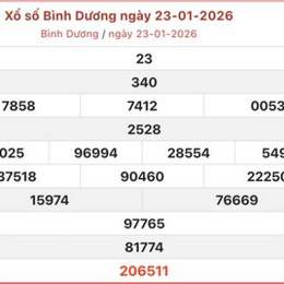 xổ số bình dương 30 ngày gần nhất