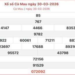 xổ số cà mau 30 ngày trước