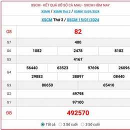xổ số cà mau ngày 29