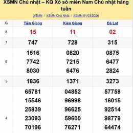 xổ số chủ nhật nhiều tuần