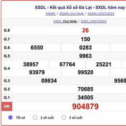 xổ số đà lạt 7 tháng 6