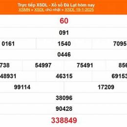 xổ số đà lạt ngày 19 tháng 10 năm 2025