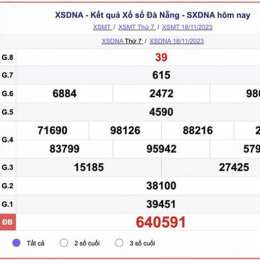 xổ số đà nẵng ngày 18 tháng 7