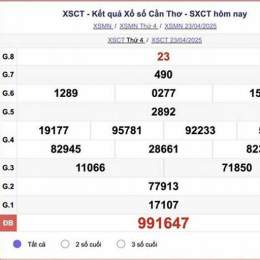 xổ số đài cần thơ 30 ngày