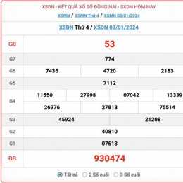 xổ số đồng nai 17/12