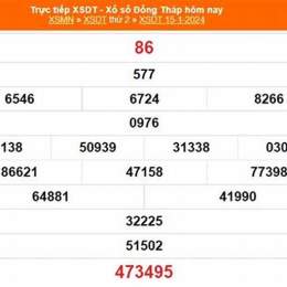 xổ số đồng tháp 15 tháng 6