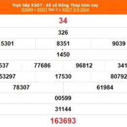 xổ số đồng tháp ngày 09 tháng 02