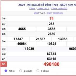 xổ số đồng tháp ngày 6 tháng 7