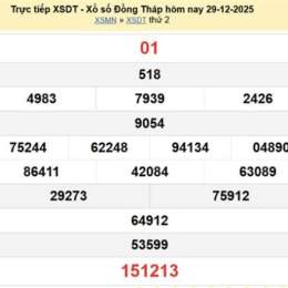 xổ số đồng tháp trực tiếp