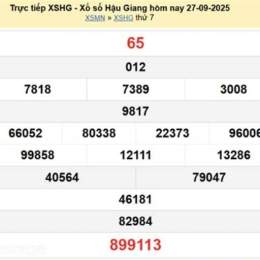 xổ số hậu giang 4 tháng 10