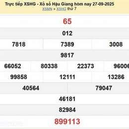 xổ số hậu giang ngày 4 tháng 10 năm 2025