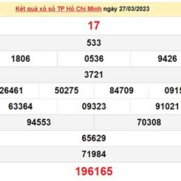 xổ số hồ chí minh 27 tháng 10