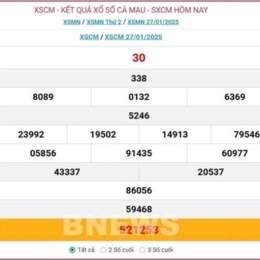 xổ số kiến thiết cà mau ngày 27 tháng 10