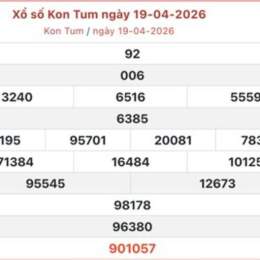 xổ số kiến thiết kon tum ngày 26 tháng 04