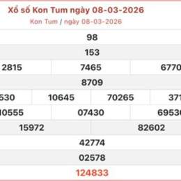 xổ số kiến thiết kon tum ngày 8 tháng 3