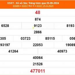 xổ số kiến thiết sóc trăng ngày 25 tháng 03