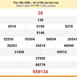 xổ số lâm đồng đà lạt hôm nay