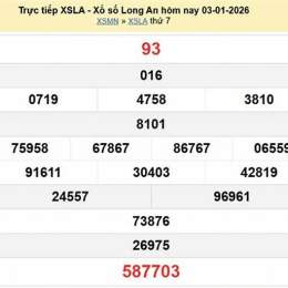 xổ số long an ngày 3 tháng 1 năm 2026