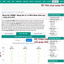 xổ số quay thử xổ số miền nam