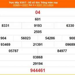 xổ số sóc trăng 1 tháng 10