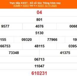 xổ số sóc trăng 12 tháng 11