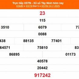 xổ số tây ninh 24 tháng 09