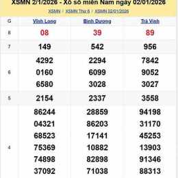 xổ số thứ sáu tuần trước miền nam