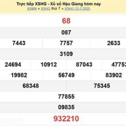 xổ số tiền giang ngày 12 tháng 7 năm 2026