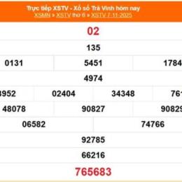 xổ số trà vinh 7 tháng 11