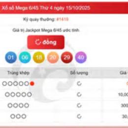 xổ số vietlott ngày 15 tháng 10