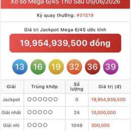 xổ số vietlott ngày 15 tháng 11