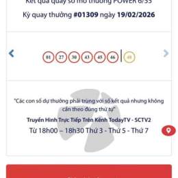 xổ số vietlott ngày 19 tháng 2