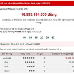 xổ số vietlott ngày 21