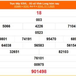 xổ số vĩnh long ngày 17 tháng 7 năm 2026