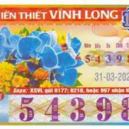 xổ số vĩnh long ngày 31 tháng