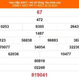 xổ số vũng tàu ngày 11 tháng 8